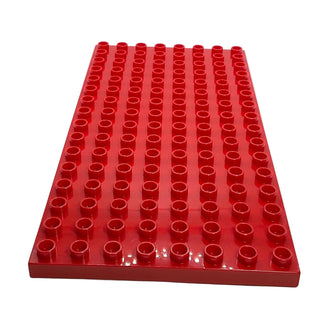 DUPLO® Plate 8x16, Part# 6490 Part LEGO® Red