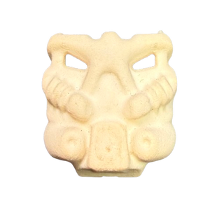 Bionicle Krana Mask Bo, Part# 42042bo Part LEGO® White