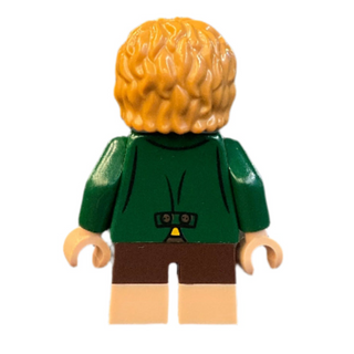 Meriadoc Brandybuck (Merry) - Dark Green Jacket, Medium Nougat Hair, lor124 Minifigure LEGO®