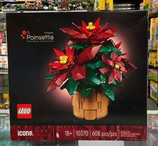 Poinsettia, 10370 - LEGO® Botanical Set Building Kit LEGO® New Sealed