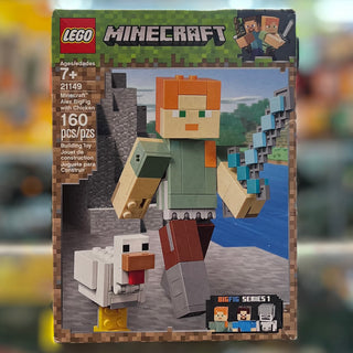 Minecraft Alex BigFig with Chicken, 21149 - LEGO® Minecraft Set