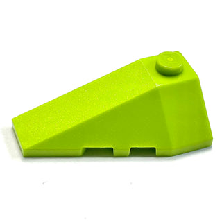 Wedge 4 x 2 Triple Left, Part# 43710 Part LEGO® Lime