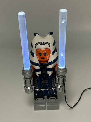 Light-Up Ahsoka's Double Lightsabers, USB & DIY System, LW-75385 Custom Parts United Brick Co®