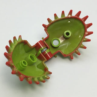 Plant Venus Flytrap with Marbled Red Spikes Pattern, Part# 29112pb01 Part LEGO® Whole  