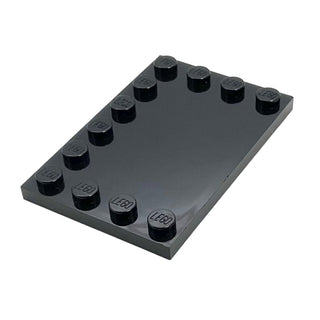 Tile, Modified 4x6 with Studs on Edges, Part# 6180 Part LEGO® Black