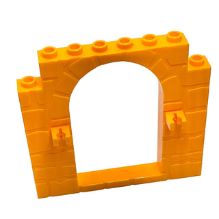 Door Frame 1x8x6 Arched with Clips and Stone Profile, Part# 40242