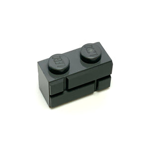 Brick, Modified 1x2 with Masonry Profile, Part# 98283 Part LEGO® Dark Bluish Gray  