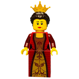 Kingdoms - Queen with Dark Brown Hair, cas504 Minifigure LEGO® Like New