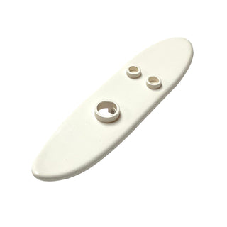 Minifigure, Utensil Surfboard Long, Part# 6075 Part LEGO® White
