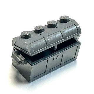 Container, Treasure Chest, Part# 4738a/4739a Part LEGO® Dark Bluish Gray