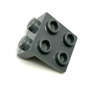 Bracket 1x2 - 2x2, Part# 44728 Part LEGO® Dark Bluish Gray  