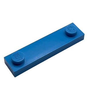 Plate, Modified 1x4 with 2 Studs without Groove, Part# 92593 Part LEGO® Dark Azure