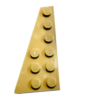 Wedge, Plate 6 x 3 Left, Part# 54384 Part LEGO® Dark Tan