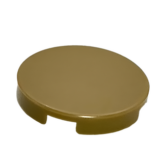 Tile, Round 2 x 2, Part# 4150 Part LEGO® Dark Tan