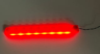 1x10 LED Light Up Plate, USB, LB1x10 Custom Parts United Brick Co® Red/Red