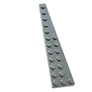 Wedge, Plate 12 x 3 Right, Part# 47398 Part LEGO® Dark Bluish Gray