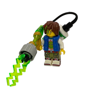Mateo - Z-Blob Shirt, Blue Puffer Vest, drm053 Minifigure LEGO® With Backpack and Weapon Like New