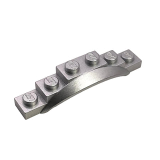 Vehicle, Mudguard 1 1/2 x 6 x 1 with Arch, Part# 62361 Part LEGO® Metallic Silver