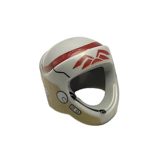 Minifigure, Headgear Helmet SW Rebel with A-Wing Pilot Pattern, Part# 17774pb02 Part LEGO® Light Bluish Gray Very Good