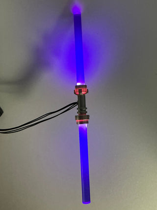 Double Bladed LED Light-Up Lightsaber, Battery Operated, LSBD Custom Parts United Brick Co® Purple