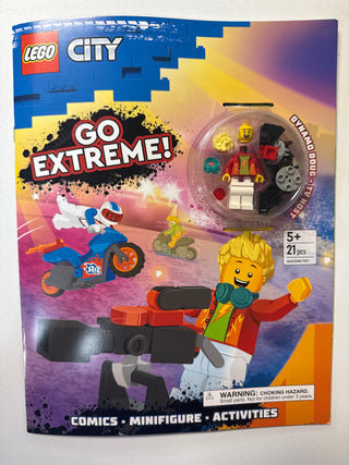 LEGO® City Book - Go Extreme! (Softcover) w/ MiniFig - Dynamo Doug
