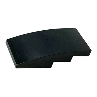 Slope, Curved 4 x 2, Part # 93606 Part LEGO® Black