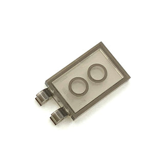 Tile Modified 2x3 with 2 Open O Clips, Part# 30350b Part LEGO® Trans-Brown  