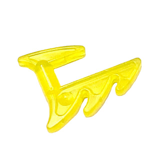 Minifigure, Weapon Blade with Bar Handle and Spikes, Part# 11601 Part LEGO® Trans-Yellow
