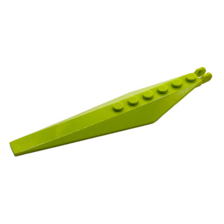 Hinge Plate 3x12 with Angled Side Extensions and Tapered Ends, Part# 57906 Part LEGO® Lime