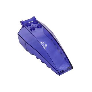 Windscreen 8 x 4 x 2 with 4 Studs and Bar Handle, Part# 92579 Part LEGO® Trans-Purple