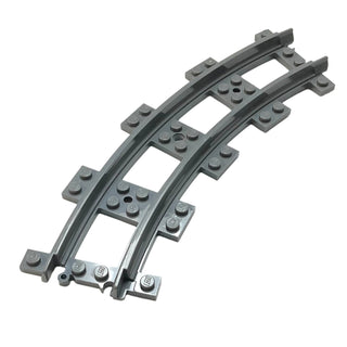 Train, Track Plastic, Narrow, Curve, Part# 85976 Part LEGO® Dark Bluish Gray  