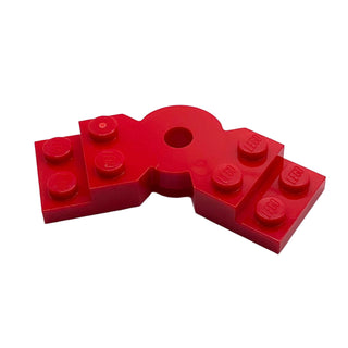 Plate, Modified 2 x 6 x 2/3 Bent, Part# 79846 Part LEGO® Red
