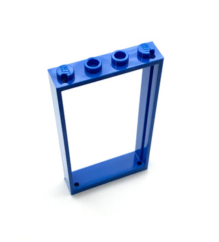 Door Frame 1x4x6 with Two Holes on Top and Bottom, Part# 60596 Part LEGO® Blue  