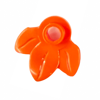 Plant Plate w/ 3 Leaves, Part# 32607 Part LEGO® Reddish Orange 1 Part