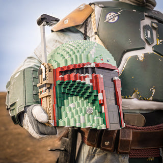 Boba's Life-Sized Helmet Helmet Bricker Builds