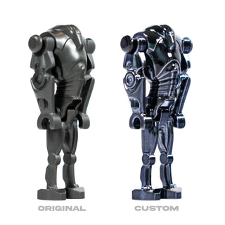 Custom Dark Chrome Super Battle Droid, MandR01 Custom minifigure MandRproductions