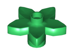 Plant, Duplo Flower with Stud, Part# 6510 Part LEGO® Green  