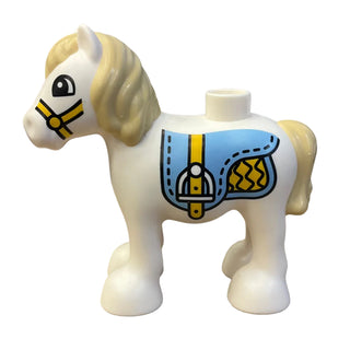 Duplo Horse Baby Foal Pony with Tan Mane and Tail, horse05c01pb05 - LEGO® DUPLO Animal