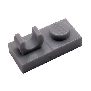 Plate, Modified 1x2 with Open O Clip on Top, Part# 44861 Part LEGO® Light Bluish Gray