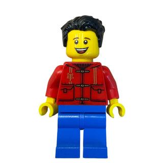 Father, Red Tang Jacket with Hood, hol225 - LEGO® Holiday Minifigure