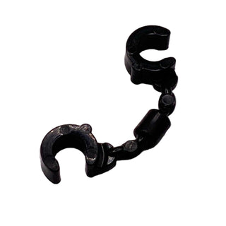 Minifigure, Utensil Handcuffs, Part# 61482 Part LEGO® Black