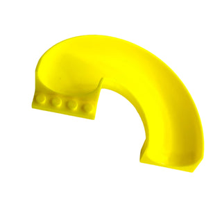 Slide Playground 7x12x8 1/3 Curved 180 Degrees, Part# 11267 Part LEGO® Neon Yellow