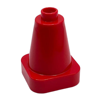 Duplo Cone 2 x 2 x 2 Square Base, Part# 47408 Part LEGO® Red