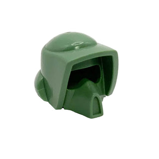 Minifigure, Headgear Helmet SW Scout Trooper Pattern, Part# x52 Part LEGO® Sand Green Very Good