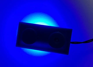 1x2 LED Light-up Plate, DIY System, LB1x2 DC Custom Parts United Brick Co® Blue