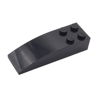Slope, Curved 6 x 2, Part # 44126 Part LEGO® Black