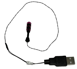 LED Light-Up Electro Chain Whip, USB & DIY System, LW-75386C Custom Parts United Brick Co®