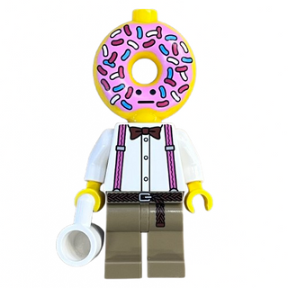 Donut Head Custom Printed Minifigure