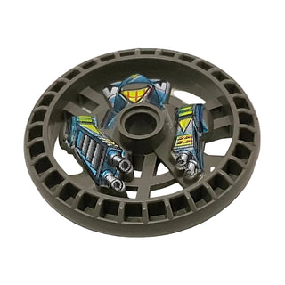 Technic, Disk 5x5 - RoboRider Talisman Wheel, Stunner Robot Pattern, Part# 32359pb01