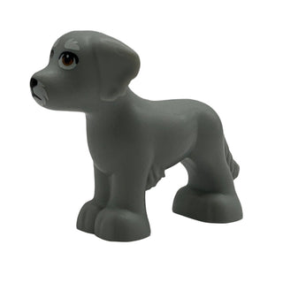 Dog with Shaggy Fur, Ears, and Tail, Medium Nougat Eyes LEGO® Animals LEGO®